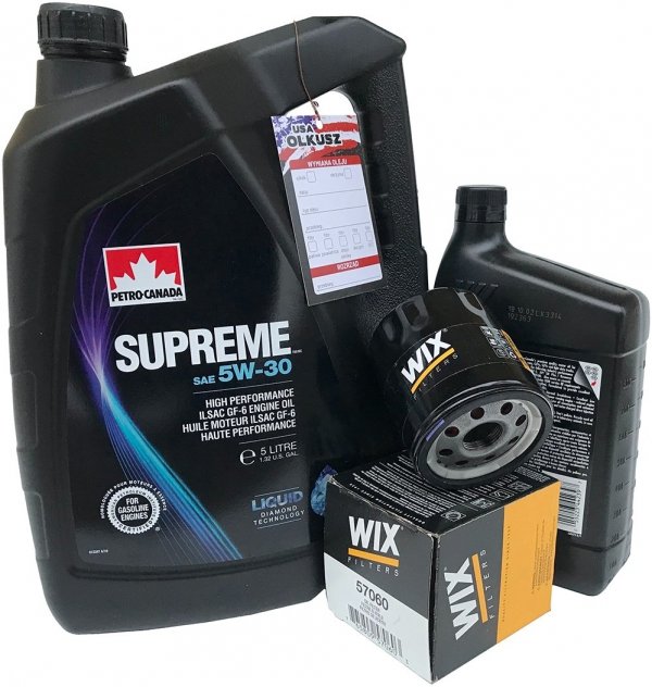 Filtr oraz mineralny olej 5W30 Chevrolet Silverado 2007-