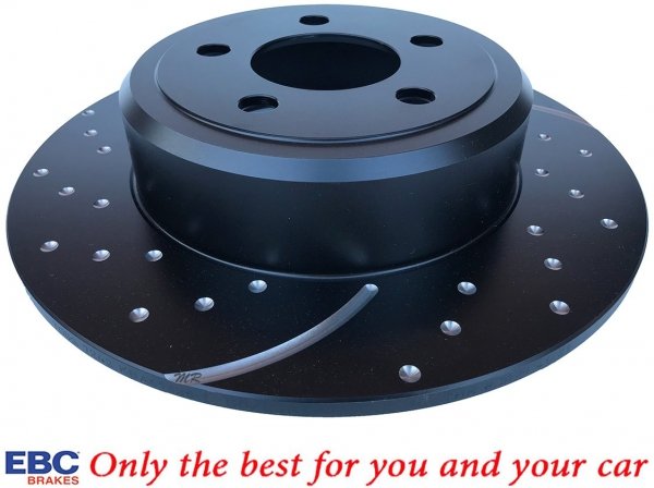 Tylne klocki Ultimax2 + WIERCONE NACINANE tarcze hamulcowe EBC seria GD Lancia Thema RWD 3,6 V6