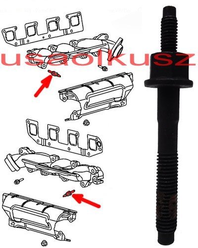 Śruba kolektora wydechowego - mocowanie osłony Dodge Durango 5,7 V8 -2008