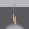 Lampa wisząca SULA 3P naturalne drewno