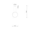 Lampa wisząca RIO 55 złota LED 3000K