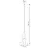 Lampa wisząca NICUS 1 biała
