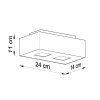 Plafon MONO 2 czarny