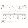 Plafon RING 6L czarny