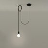 Lampa wisząca EDISON 1 LONG czarny