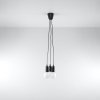 Lampa wisząca DIEGO 3 czarna