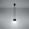 Lampa wisząca DIEGO 3 czarna