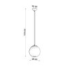 Lampa wisząca UGO 20 chrom