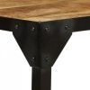 Stolik kawowy, surowe drewno mango i stal, 110 cm