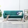 3-osobowa sofa tapicerowana tkaniną, 172x70x82 cm, zielona
