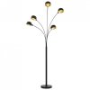 Lampa stojąca, 200 cm, 5 x E14, czarno-złota