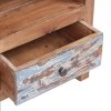 Szafka nocna, 41x30x50 cm, lite drewno mahoniowe