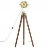Lampa podłogowa na trójnogu, lite drewno mango, 97 cm