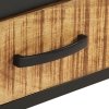 Szafka nocna, 40x40x35 cm, surowe drewno mango