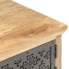 Stolik kawowy z drzwiczkami, 90 x 50 x 35 cm, lite drewno mango