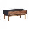 Stolik kawowy, 90x50x40 cm, lite drewno akacjowe i MDF