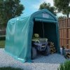 Namiot garażowy z PVC, 2,4 x 2,4 m, zielony