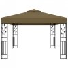 Altana z podwójnym dachem, 3x4 m, taupe, 180 g/m²