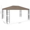 Altana, 4x3 m, taupe