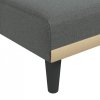 Sofa rozkładana L, ciemnoszara, 255x140x70 cm, tkanina