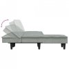 Sofa rozkładana L, jasnoszara, 255x140x70 cm, aksamit