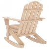 Ogrodowy fotel bujany Adirondack, lite drewno jodłowe