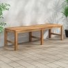 Ławka ogrodowa, 150 cm, lite drewno tekowe