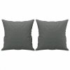 2-osobowa sofa z poduszkami, ciemnoszara, 140 cm, tkanina