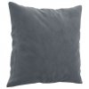 3-osobowa sofa z poduszkami, ciemnoszara, 180 cm, aksamit
