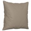 3-osobowa sofa z poduszkami, kolor taupe, 180 cm, mikrofibra