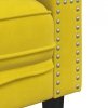 2-cz. wypoczynek Chesterfield z wałkami, żółty, aksamit