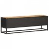 Szafka TV z drzwiczkami, 130x30x40 cm, surowe drewno mango