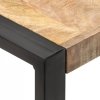 Stolik jadalniany, 70x70x75 cm, lite, surowe drewno mango