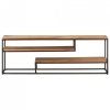 Szafka pod TV, 130 x 30 x 45 cm, lite drewno akacjowe