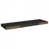 Półki ścienne, 4 szt., czarne, 80 x 23,5 x 3,8 cm, MDF