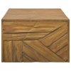 Stolik kawowy, zerodowane, lite drewno tekowe, 110x35x38 cm