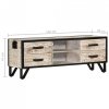 Szafka pod telewizor, 110x30x41 cm, lite drewno akacjowe