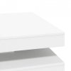 Stolik kawowy obrotowy 360 stopni biały 90x90x34,5 cm