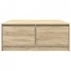 Stolik kawowy z szufladami Sonoma Oak 100x100x40 cm