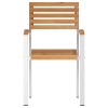 Składane Krzesła Ogrodowe 6 szt. 54.5x56x89 cm Lite drewno tekowe,  Składane Krzesła Ogrodowe 4 szt. Lite drewno tekowe i stal,  Składane Krzesła Ogrodowe 2 szt. Lite drewno tekowe i stal
