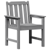 Krzesła jadalne  4 szt. Jasnoszary 65.5x55.5x88 cm HDPE, Krzesła jadalne  2 szt. Jasnoszary HDPE