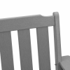 Krzesła jadalne  4 szt. Jasnoszary 65.5x55.5x88 cm HDPE, Krzesła jadalne  2 szt. Jasnoszary HDPE