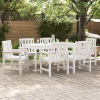 Krzesła jadalniane  6 szt. Białe 65.5x55.5x88 cm HDPE, Krzesła jadalniane  2 szt. Białe HDPE