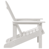 Krzesła Adirondack 2 sztuki Białe 74x82x90 cm HDPE,  Krzesło Adirondack Białe 74x82x91 cm HDPE