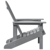 Krzesła Adirondack 2 szt Jasnoszare 74x82x90 cm HDPE,  Krzesło Adirondack Jasnoszare 74x82x91 cm HDPE