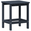 Zestaw ogrodowy  3 elementowy Granatowy HDPE, Krzesło Adirondack  Granatowe 74x82x91 cm HDPE, Stolik boczny  Granatowy 38x38x46 cm HDPE