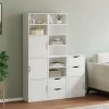 Szafki boczne 5 szt. ODDA 40x24x79 cm lite drewno sosnowe