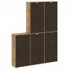 Szafki boczne 5 szt. ODDA 40x24x79 cm Drewno lite Sosna