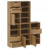 Szafki boczne 5 szt. ODDA 40x24x79 cm Drewno lite Sosna