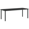 Zestaw 9-elementowy do jadalni ogrodowej Czarny PVC Rattan